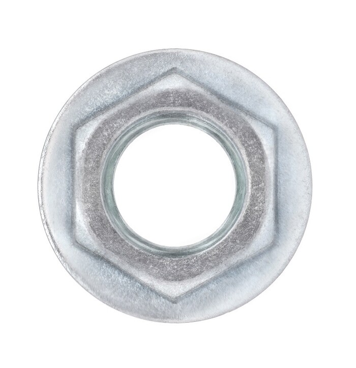 DIN 6923 8. ZN KUUSIOMUTTERI LAIPALLINEN RH kuva