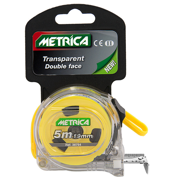 RULLAMITTA LÄPINÄKYVÄ 5M 19MM kuva