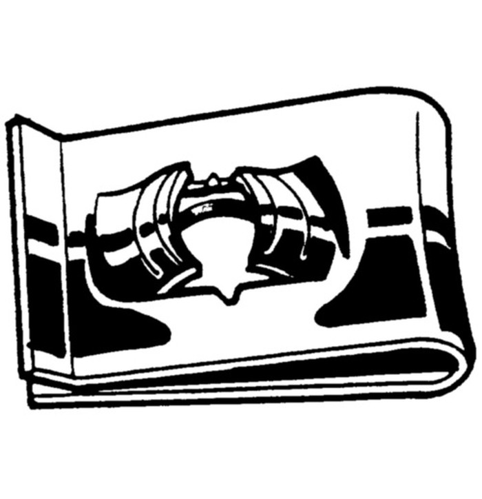 PELTIMUTTERI 6.3 MM SNU 5113 ZNC kuva