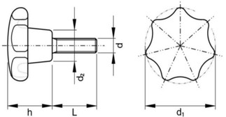 Tahtinuppiruuvi tekmitat
