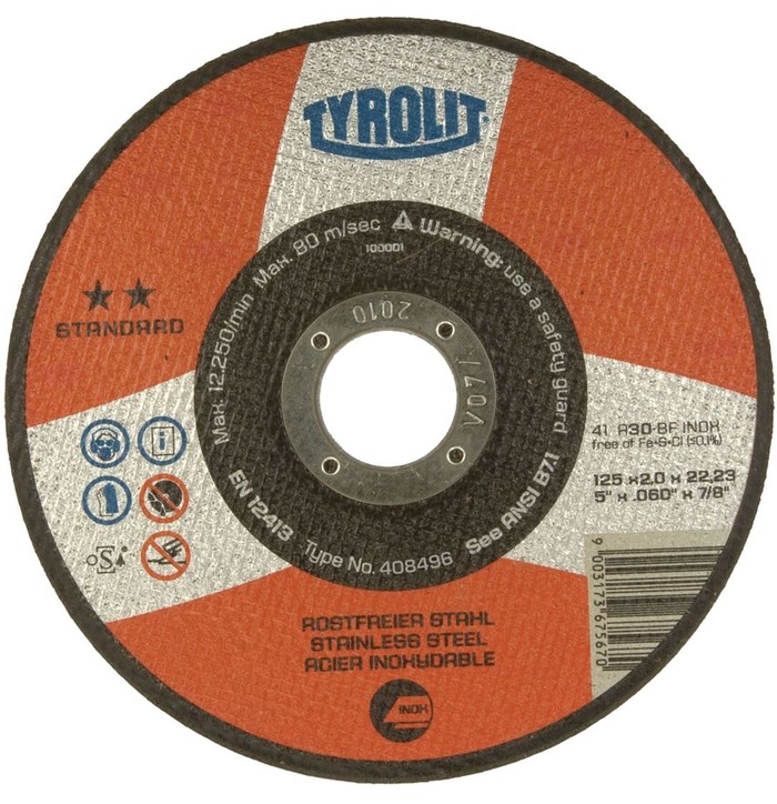 KATKAISULAIKKA 125X2.0X22 INOX STD kuva