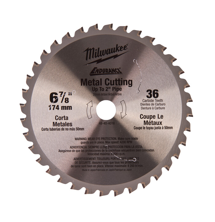 Milwaukee Pyörösahanterä metalli 174x20 36T kuva