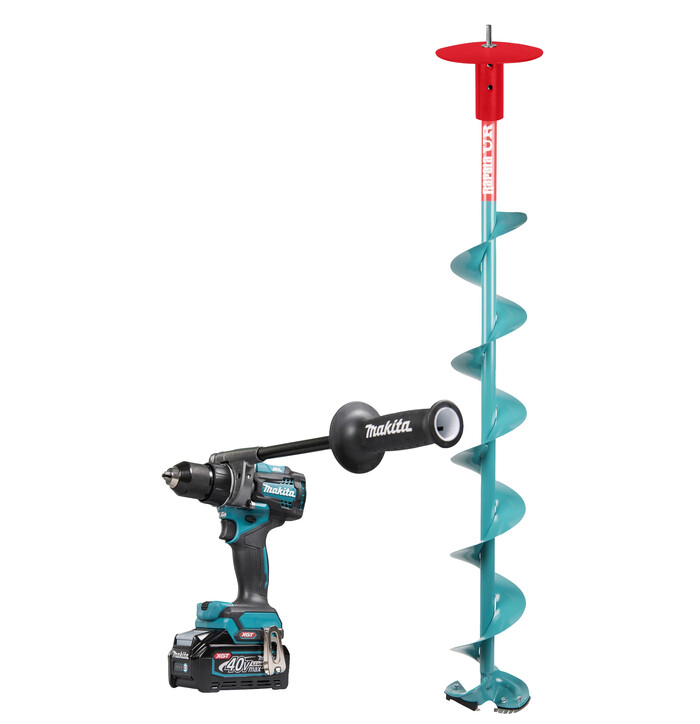 Makita XGT kairapaketti: DF001GZ runko, 1x2,5Ah, DC40RA, kaira P-81072N, sivukahva 127552-7 kuva